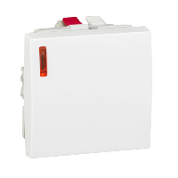 Altira - switch - 2-way switch - 16 A - white - indicator