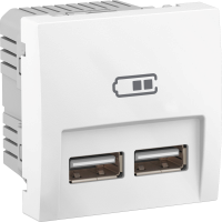 Altira - double USB charger 2.1 A - white