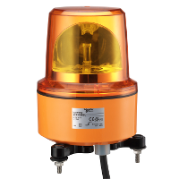 Лампа маячок вращающийся оранжевый 230В AC 130ММ        