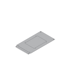 UEBSBMD 185V Assembly cover, blank, quadrangular