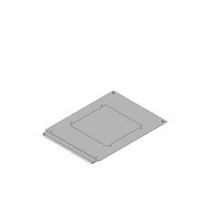 UEBSBMD 260V Assembly cover, blank, quadrangular