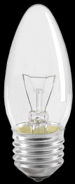 Лампа накаливания C35 свеча прозр. 40Вт E27 IEK