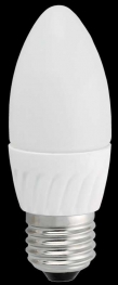Лампа светодиодная C37 свеча 5 Вт 400 Лм 230 В 3000 К E27 IEK