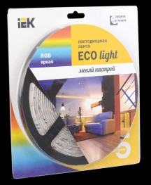 Лента LED 5м блистер LSR-3528RGB54-4.8-IP65-12V IEK-eco