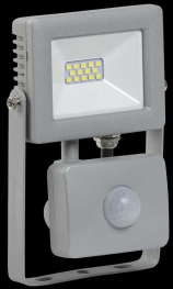 Прожектор СДО 07-10Д светодиодный серый с ДД IP44 IEK