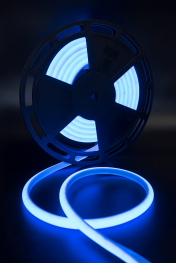 Термолента светодиодная SMD 2835, 180 LED/м, 12 Вт/м, 24В , IP68, Цвет: Синий