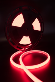 Термолента светодиодная SMD 2835, 180 LED/м, 12 Вт/м, 24В , IP68, Цвет: Красный