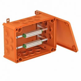 Огнестойкая распределительная коробка FireBox T-350 ED для телекоммуникационного кабеля, с наружным креплением