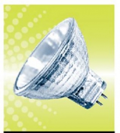 Лампа галогенная с отражателем на 12V Лампа - ЭРА GU5.3-MR16-50W-12V-38D (10/200) C0027358