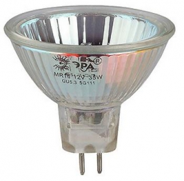 Лампа галогенная с отражателем на 230V - ЭРА GU5.3-JCDR (MR16) -75W-230V-40Cl (10/200) C0027366