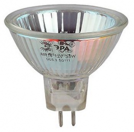 Лампа галогенная с отражателем на 230V - ЭРА GU5.3-JCDR (MR16) -35W-230V-40Cl (10/200) C0027363