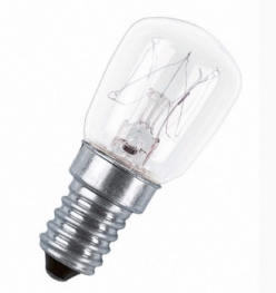 Лампа накаливания для приборов (прозрачная) - OSRAM SPECIAL Pygmy T26/57 CL 15W 230V 110lm E14 - 4050300310282
