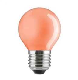 Цветная сферическая лампа накаливания (красная) General Eleсtric 15D1/R/E27 - код: 90531