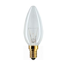 Лампа накаливания свечеобразная (прозрачная) - Philips Stan 40W E14 230V B35 CL 1CT/10X10F 410lm - 871150001163350