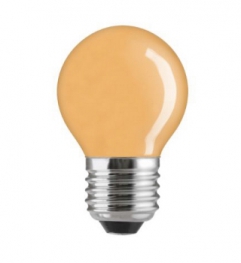 Цветная сферическая лампа накаливания (оранжевая) General Eleсtric 15D1/ORANGE/E27 - код: 90528