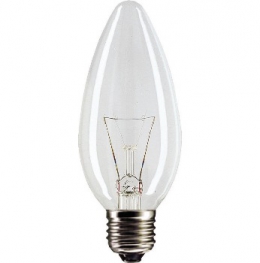 Лампа накаливания свечеобразная - Philips Standard B35 E27 прозрачная 230V 40W 390lm - 872790002014450
