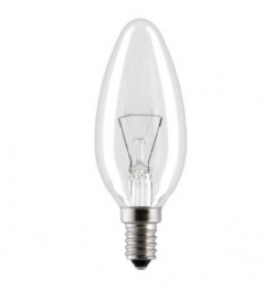 Лампа накаливания General Electric (свеча прозрачная) 40C1/CL/E14 1/10/50 - 91673