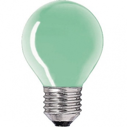 Лампа накаливания криптоновая Миньон - Philips Party P45 E27 зеленая 230V 15W - 871150032690450