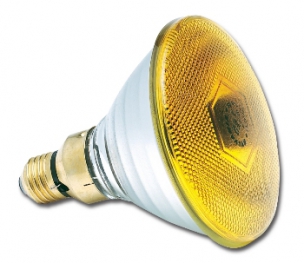 Лампа накаливания специальная цветная - Sylvania PAR 38 80W yellow 30° 0019653