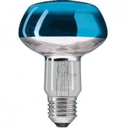 Лампа накаливания рефлекторная - Philips Reflector Colours NR80 E27 230V синяя 60W 180lm - 871150006652715