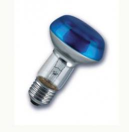 Лампа накаливания рефлекторная (зеркальная цветная ) - OSRAM CONC R63 BLUE SP 40W 230V E27 16X1 4050300310503