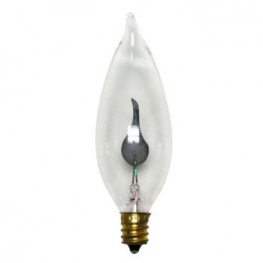 Лампа накаливания декоративная (цветная) GE - DECOR BA FLICKER CL 3W 230V E14 (мерцающий огонь d=35 l=125) - - 650715