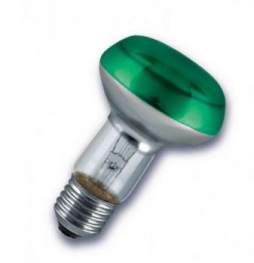Лампа накаливания рефлекторная (зеркальная цветная ) - OSRAM CONC R63 GREEN SP 40W 230V E27 16X1 4050300310480