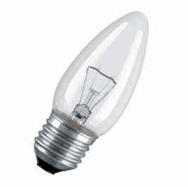Лампа накаливания свечеобразная - OSRAM CLAS B CL 40W 230V 400lm E14 прозрачная - 4050300332215
