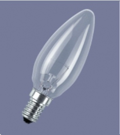 Лампа накаливания свечеобразная - OSRAM CLAS B CL 60W 230V E14 10X10X1 4050300005812