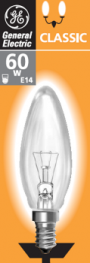 Лампа накаливания (Венгрия) General Eleсtric TU 60C1/FR/E14 240V GE1/10/50 EUN - код: 84806