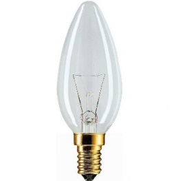 Лампа накаливания свечеобразная - Philips Standard B35 E14 прозрачная 230V 25W 215lm - 921486544204