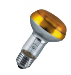 Лампа накаливания рефлекторная (зеркальная цветная ) - OSRAM CONC R63 YELLOW SP 40W 230VE27 16X1 4050300310466