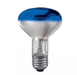 Лампа накаливания рефлекторная (зеркальная цветная ) - OSRAM CONC R80 BLUE 60W 230V E27 25X1 4050300061245