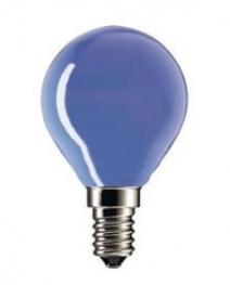 Лампа накаливания цветная - Philips Party 15W E27 220-240V A55 BL 1CT/15 871150036692420