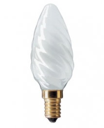 Лампа накаливания свеча витая - Philips Deco 25W E14 230V BW35 FR 1CT/4X5F 871150001173238