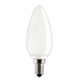 Лампа накаливания свечеобразная (опаловая) - General Electric Candle 40C1/SL/E14 360lm 1000h - 90482