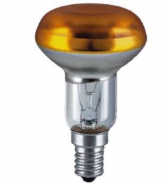 Лампа накаливания рефлекторная (зеркальная цветная ) - OSRAM CONC R50 YELLOW SP 40W 230VE14 16X1 4050300001265