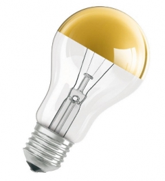 Лампа накаливания специальная декоративная - OSRAM SPC. MIRROR A GOLD 40W 230V E27 - 4050300001050