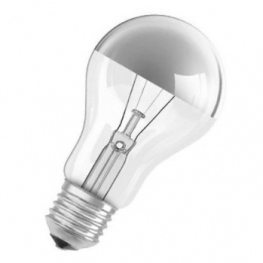 Лампа накаливания специальная декоративная - OSRAM SPC. MIRROR A SILV 60W 230V E27 (стандарт серебряный купол d=60 l=104) - 4050300309651