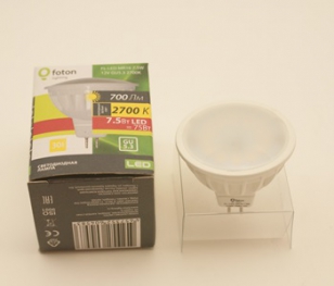 Лампа FL-LED MR16 7.5W 12V GU5.3 2700K 56xd50 700 lm FOTON LIGHTING - лампа - код: 604583