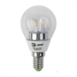 Светодиодная лампа ЭРА 360-LED P45-5w-827-E14 (10/50/2400) - код: B0008470
