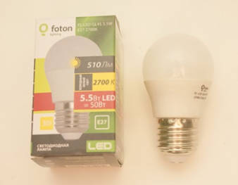 Светодиодная лампа - foton lighting FL-LED GL45 5.5W E27 2700K - 4657352604941