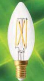 Светодиодная лампа - foton lighting FL-LED Filament C35 4.4W E14 3000K - 4657352606501