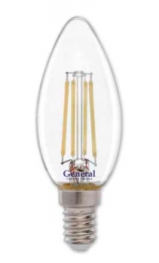 Светодиодная филаментная лампа GLDEN-CS-6-230-E14-4500 General - 646200