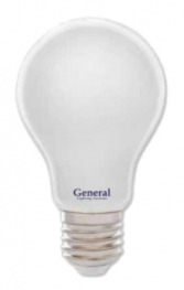 Светодиодная филаментная лампа (матовая) GLDEN-A60S-M-13-230-E27-2700 General - 649938