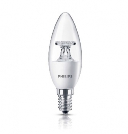 Лампа светодиодная свечеобразная - Philips LED 5.5-40W E14 2700K 230V B35 CL ND_AP - 929001142507