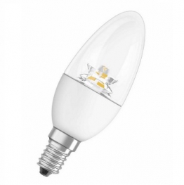 Лампа светодиодная свечеобразная - OSRAM LED STAR CLASSIC B SC LB40 6W/827 220-240V CS E14 10X1 470l - 4052899215016