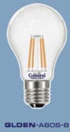 Светодиодная лампа - General GLDEN-A60S-8W-230-E27-2700K - GL-645600
