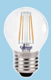 Светодиодная лампа - General GLDEN-G45S-6W-230-E27-2700K - GL-647600