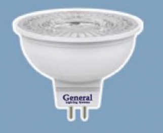 Светодиодная лампа - General GLDEN-MR16-5W-230-GU5,3-3000K - GL-635500